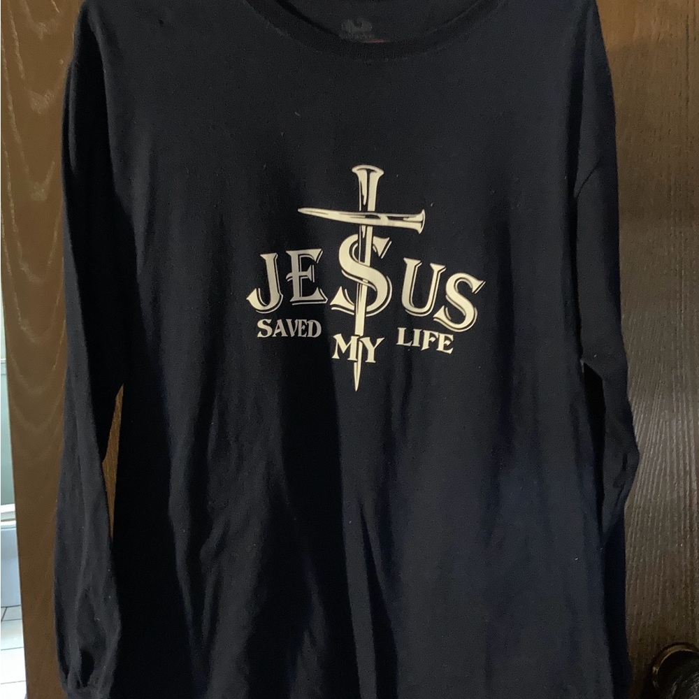 Navy Long Sleeve Graphic Tee - Picture 4 of 4